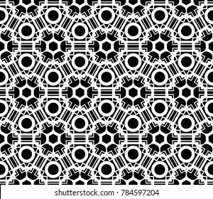 Simple modern seamless geometric pattern. For digital paper, textile print, page fill. Vector illustration