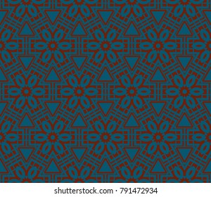 Simple modern seamless geometric pattern. For digital paper, textile print, page fill. Vector illustration