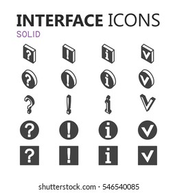 Simple modern set of interface icons. Premium symbol collection. Vector illustration. Simple pictogram pack.
