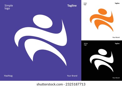 a simple and modern shape logo that is suitable for your business or community