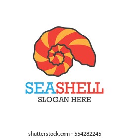 Simple modern shell logo design