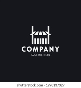 simple and modern shop logo design template
