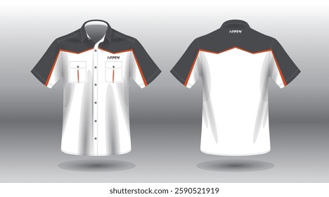 simple and modern short sleeve work shirt