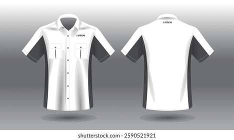 simple and modern short sleeve work shirt