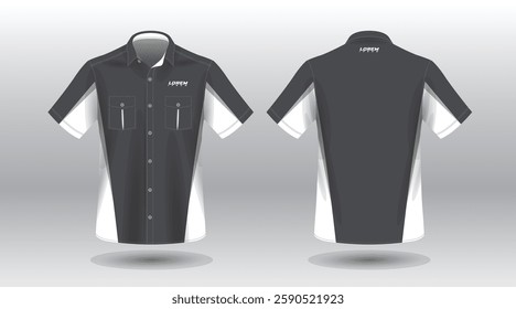 simple and modern short sleeve work shirt