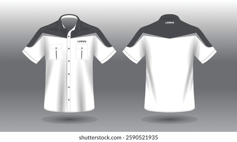 simple and modern short sleeve work shirt