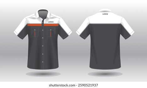 simple and modern short sleeve work shirt