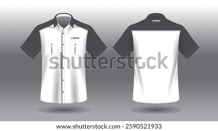 simple and modern short sleeve work shirt