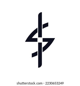 Simple and modern shuriken logo