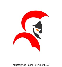 simple and modern spartan logo