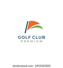 simple modern sport golf club logo vector style for action outdoor sport brand