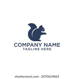 simple modern squirrel animal logo