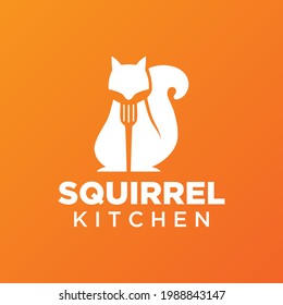 Simple and modern squirrel logo for company, business, community, team, etc.