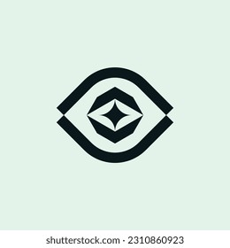 simple and modern star vision logo