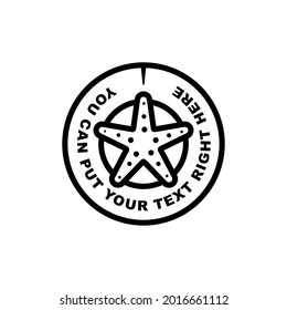 simple and modern starfish logo design for brand identity and other purposes