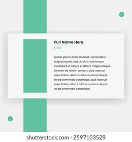 Simple and Modern Style Quote Card - Testimonial Design