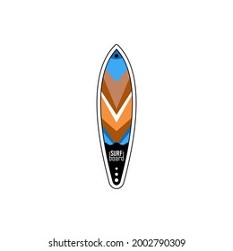 Einfache und moderne Symbolvorlage für Surfunternehmen.