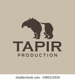 Simple and modern tapir logo for company, business, community, team, etc.