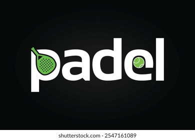 Einfaches, modernes Tennis- oder Padel-Logo-Design für Ihr Unternehmen, Ihren Wettkampf oder Ihren Club. Tennis-Logo. Padel-Logo