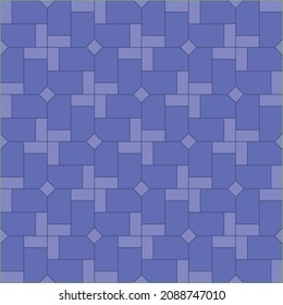 Simple modern tiled background. Vector seamless pattern in Very Peri color.