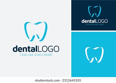 Simple modern tooth teeth for dentist dental dentistry orthodontic pediatric logo design