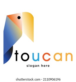 Einfach modernes Toucan Vogel Logo für Ihre Markenidentität. Technologie, Website.