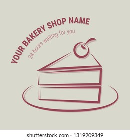 Simple Modern Trademark Logo Bakery Shop Stock Vector (Royalty Free ...