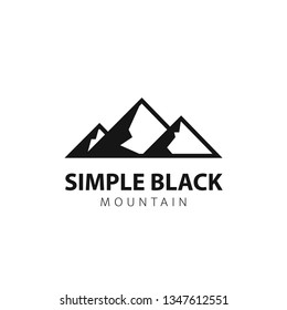 Simple Modern Triple Mountain Logo Design Stock Vector (Royalty Free ...