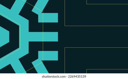 fondo de banderas planas, abstractas y turquesa sencillo y moderno
