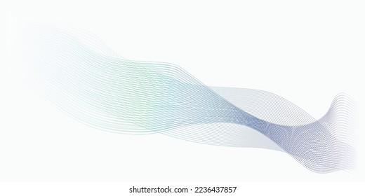 Sencillo fondo blanco abstracto vectorial moderno con líneas y ondas de colores. Perfecto para afiches, volantes, sitios web, portadas, banners, anuncios, etc.
