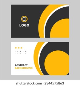 Plantilla de tarjeta de negocio vectorial simple y moderna. Diseño de fondo creativo con formas redondeadas