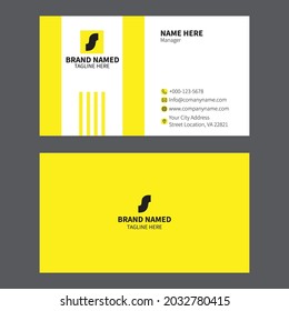 Simple Modern Vector Creative Design and Clean Business Card Template