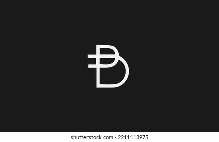 Simple Modern Vector Letter B monogram letter Logo
