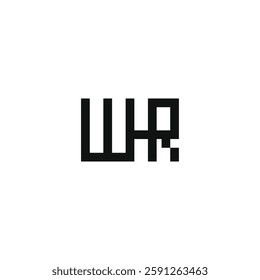 simple and modern vector logo of letter W H S