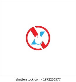simple and modern vector with negative fire and circle X letter for  logo and icon design templates