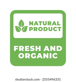 Simple and modern vegan label vector illustration, organic food label, vegan label vector with green color on a white background