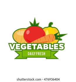 Simple Modern Vegetable Logo Stock Vector (Royalty Free) 476936404 ...