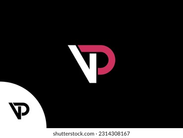 Simple and modern VP logo