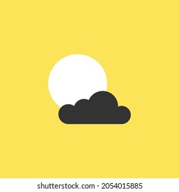 Simple modern weather icon. Flat vector symbol on a bright background. suitable for posters, websites, flyers, banners, etc.