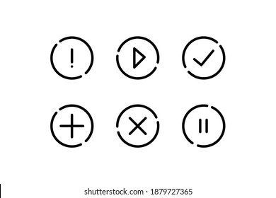 Conjunto de iconos web simple y moderno