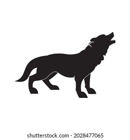 A simple and modern wolf logo that is suitable for zoo logos and creative industries