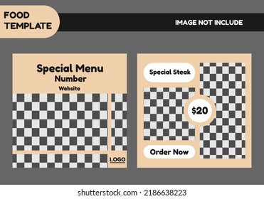 Simple modren Social media template with Light  colour pattern