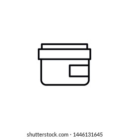 Simple moisturizing line icon. Stroke pictogram. Vector illustration isolated on a white background. Premium quality symbols. Vector sign for mobile app and web sites.