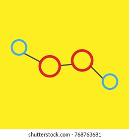 Simple Molecule Science Symbol Vector Illustration Graphic Design