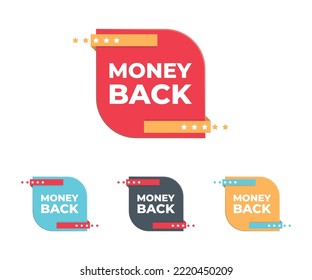 Banner de ilustración de vector de retorno de dinero simple para venta de ecommerce