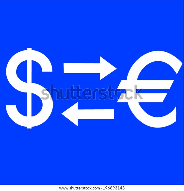 simple money exchange icon white symbols stock vector royalty free 196893143 shutterstock