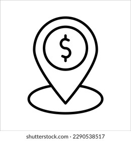 Simple of money and finance related vector line icon