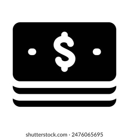 Simple Money icon. The icon can be used for websites, print templates, presentation templates, illustrations, etc