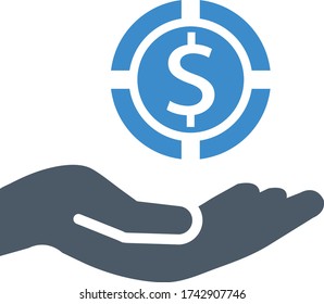 Icono de dinero simple (Ilustración vectorial)