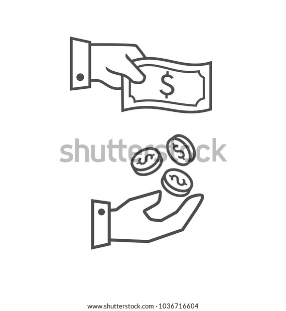 Simple Money Icon Vector Template Stock Vector Royalty Free